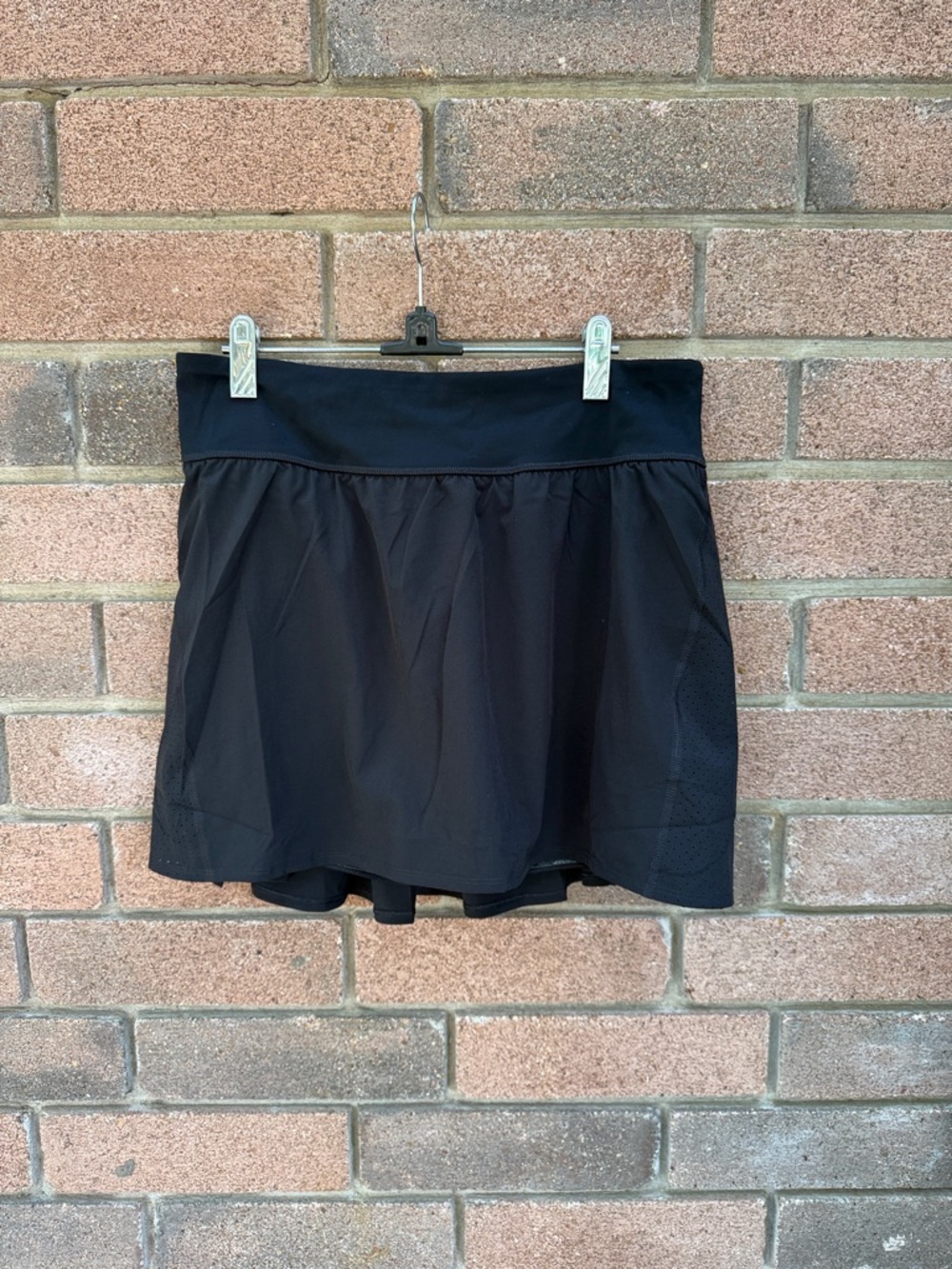 SPANX Black Athletic Skort with Built-In Shorts Size Large